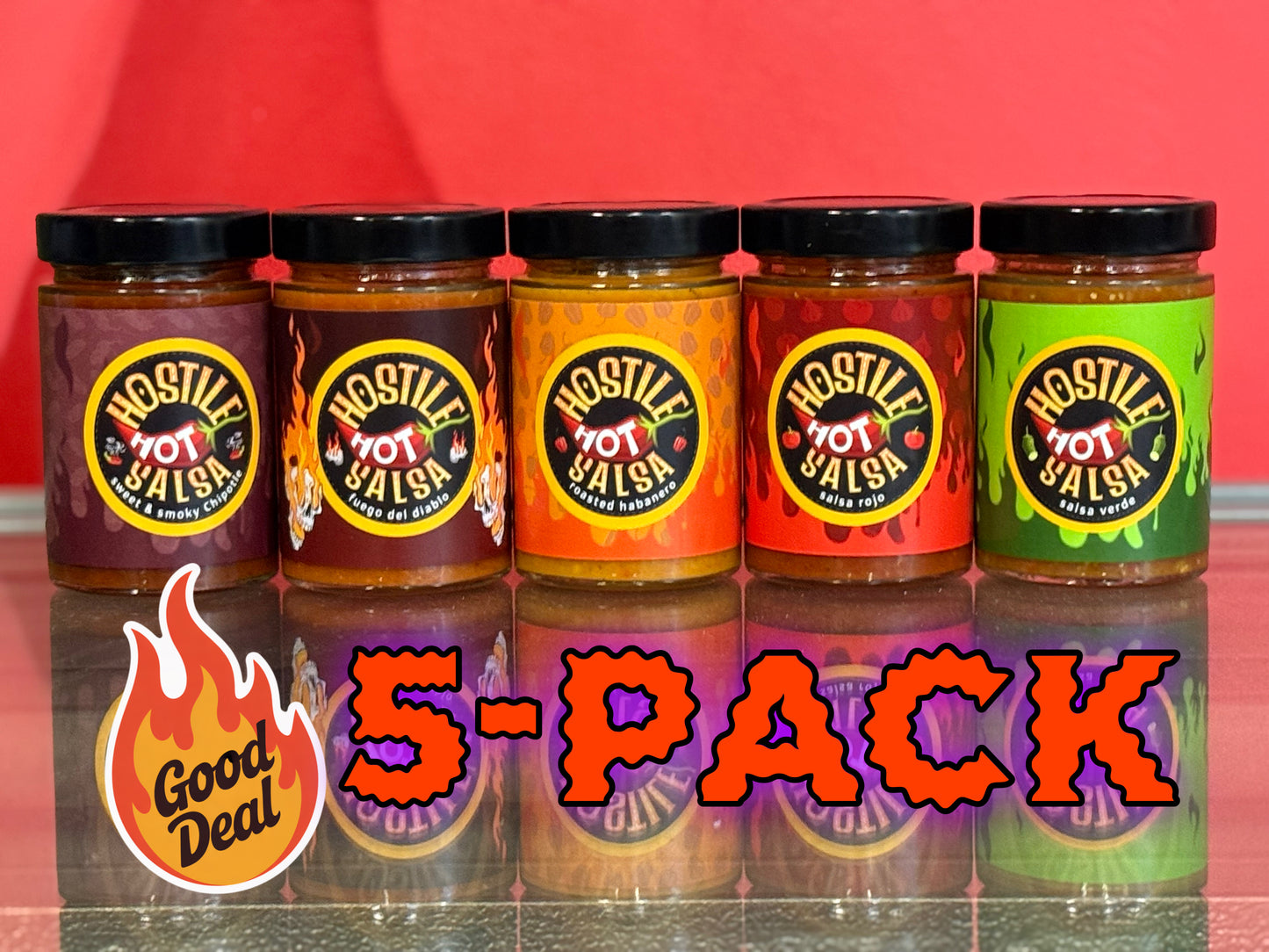 5-pack of Salsas